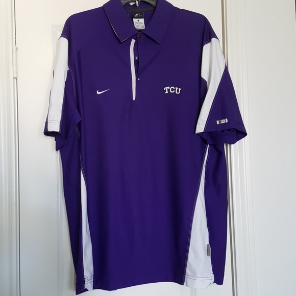 Nike dri fit TCU polo size large - Picture 2 of 4